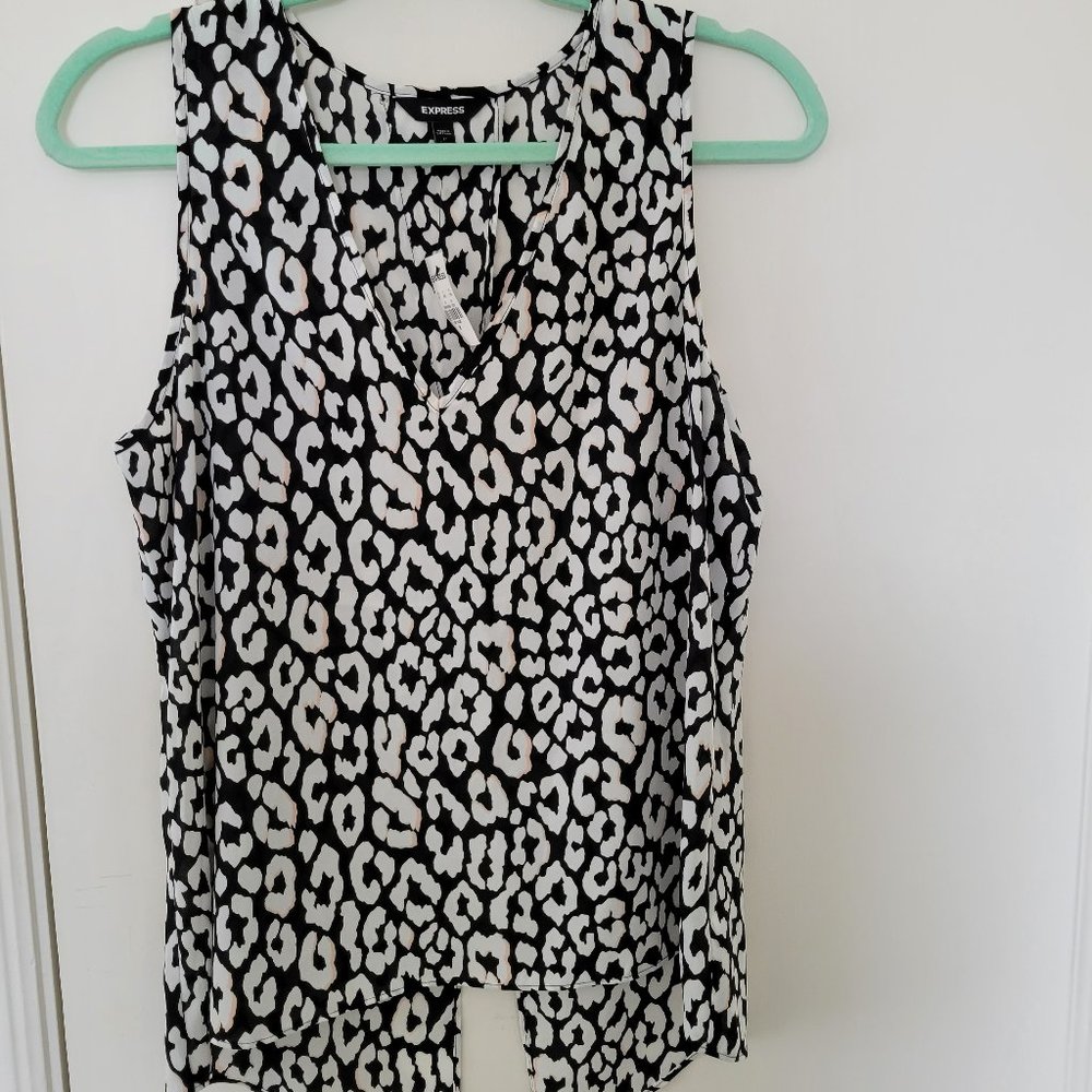 Express Leopard Tank Top NWT